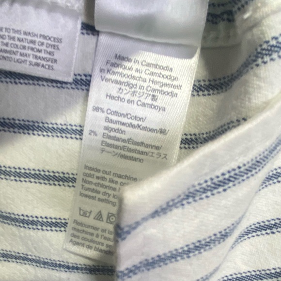 NWT J. Crew Women's Slim Wide-Leg Jeans Size 25 AJ529 Blue White Stripe, NWT - Picture 10 of 15